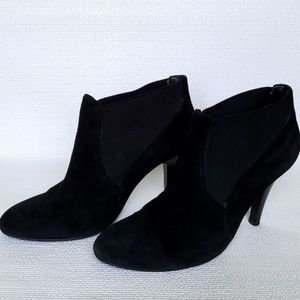 JC Black Suede Ankle Booties